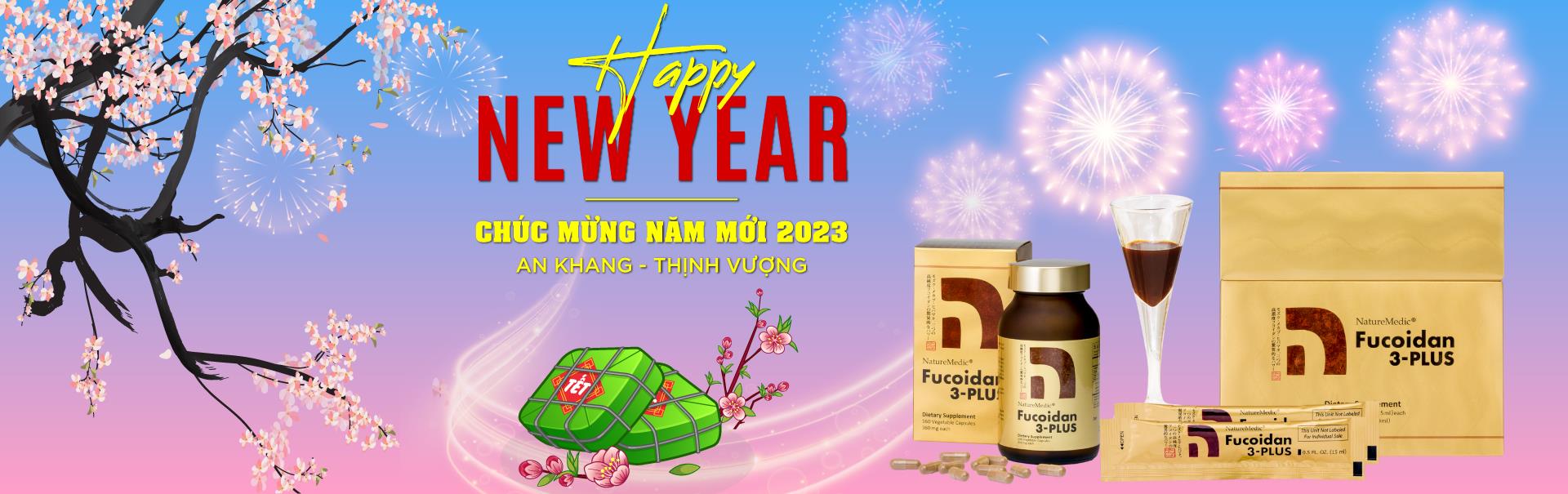 Fucoidan 3 Plus Nhật Bản Chúc Mừng Năm Mới 2023