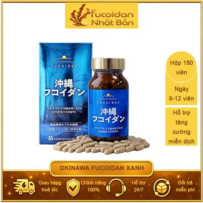 Okinawa Fucoidan Xanh Chính Hãng Nhật Bản. Hộp 180 viên