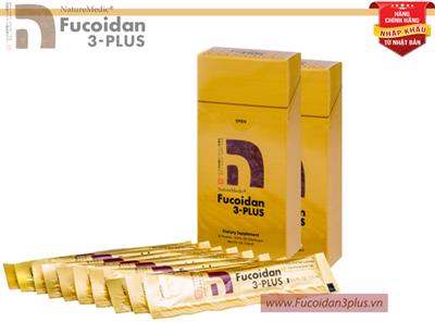 Gói 2 Hộp Fucoidan 3-Plus Dạng Nước, Mỗi hộp 10 gói